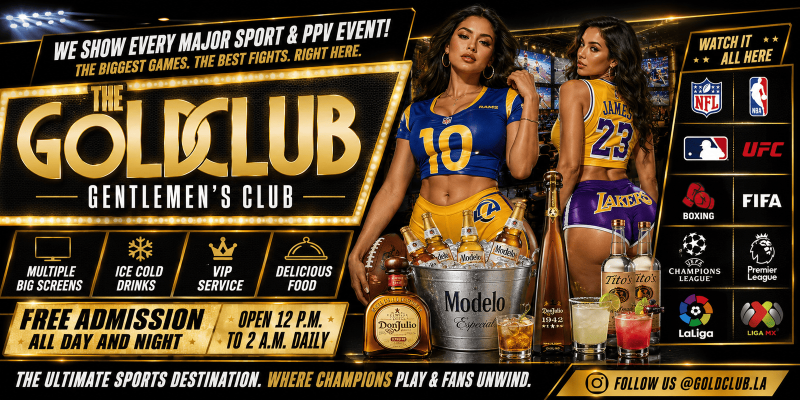 Gold Club Gentlemen's Club The Ultimate Place to Watch Live Sports & UFC PPV Events in Los Angeles